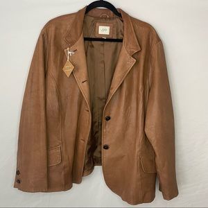 Leather jacket, by J. Jill